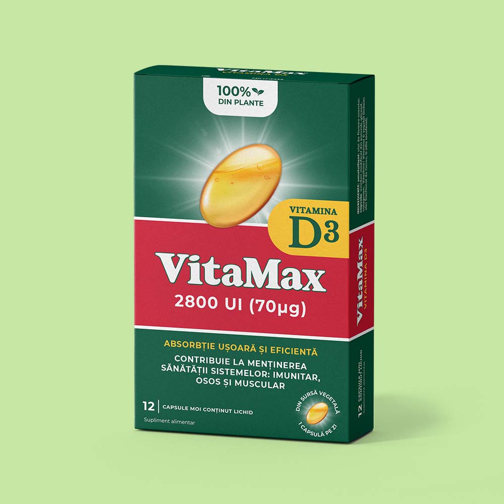 design de ambalaj pentru VitaMax, bigPharma branding, facut de agentia drincenii.ro